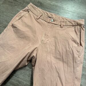 Lululemon Pants Mens 32 Pink Salmon‎ Warpstreme Chino Straight Leg 32x30 Preppy